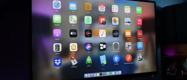 ipad-Screen mit Apps als Symbol für digitales Lernen